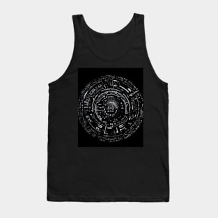 Techno pattern Tank Top